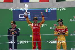 Race 2, 1st position  Norman Nato (FRA) Racing Engineering, 2nd position Pierre Gasly (FRA) PREMA Racing and 3rd position  Antonio Giovinazzi (ITA) PREMA Racing 04.09.2016. GP2 Series, Rd 9, Monza, Italy, Sunday.