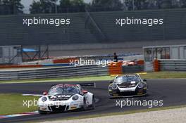 #17 KÜS TEAM75 Bernhard, Porsche 911 GT3 R: David Jahn, Matteo Cairoli. 03.-05.06.2016, ADAC GT-Masters, Round 3, Lausitzring, Germany.