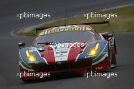 51, AF Corse, Ferrari 488 GTE, Gianmaria Bruni, James Calado, Alessandro Pier Guidi, 05.06.2016. Le Mans 24 Hours Test Day, Le Mans, France.