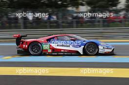 68, Ford Chip Ganassi Racing, Ford GT, Joey Hand, Dirk Muller, Sebastien Bourdais, 05.06.2016. Le Mans 24 Hours Test Day, Le Mans, France.