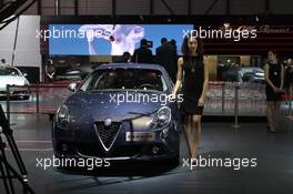 Alfa Romeo Giulietta Facelift 01-02.03.2016. Geneva International Motor Show, Geneva, Switzerland. www.xpbimages.com, EMail: requests@xpbimages.com - copy of publication required for printed pictures. Every used picture is fee-liable. © Copyright: Photo4 / XPB Images