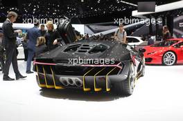 Lamborghini Centenario 770-4 01-02.03.2016. Geneva International Motor Show, Geneva, Switzerland. www.xpbimages.com, EMail: requests@xpbimages.com - copy of publication required for printed pictures. Every used picture is fee-liable. © Copyright: Photo4 / XPB Images