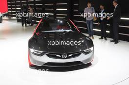 Opel GT Concept 01-02.03.2016. Geneva International Motor Show, Geneva, Switzerland. www.xpbimages.com, EMail: requests@xpbimages.com - copy of publication required for printed pictures. Every used picture is fee-liable. © Copyright: Photo4 / XPB Images