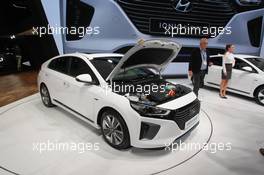 Hyundai Ioniq hybrid 01-02.03.2016. Geneva International Motor Show, Geneva, Switzerland. www.xpbimages.com, EMail: requests@xpbimages.com - copy of publication required for printed pictures. Every used picture is fee-liable. © Copyright: Photo4 / XPB Images