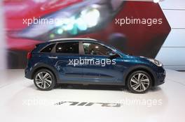 Kia Niro 01-02.03.2016. Geneva International Motor Show, Geneva, Switzerland. www.xpbimages.com, EMail: requests@xpbimages.com - copy of publication required for printed pictures. Every used picture is fee-liable. © Copyright: Photo4 / XPB Images