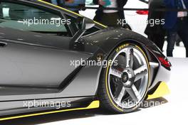 Lamborghini Centenario 770-4 01-02.03.2016. Geneva International Motor Show, Geneva, Switzerland. www.xpbimages.com, EMail: requests@xpbimages.com - copy of publication required for printed pictures. Every used picture is fee-liable. © Copyright: Photo4 / XPB Images