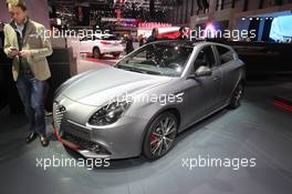 Alfa Romeo Giulietta Veloce 01-02.03.2016. Geneva International Motor Show, Geneva, Switzerland. www.xpbimages.com, EMail: requests@xpbimages.com - copy of publication required for printed pictures. Every used picture is fee-liable. © Copyright: Photo4 / XPB Images