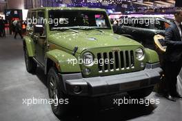 Jeep Wrangler 75th anniversary 01-02.03.2016. Geneva International Motor Show, Geneva, Switzerland. www.xpbimages.com, EMail: requests@xpbimages.com - copy of publication required for printed pictures. Every used picture is fee-liable. © Copyright: Photo4 / XPB Images