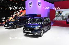 Dacia Stand 01-02.03.2016. Geneva International Motor Show, Geneva, Switzerland. www.xpbimages.com, EMail: requests@xpbimages.com - copy of publication required for printed pictures. Every used picture is fee-liable. © Copyright: Photo4 / XPB Images