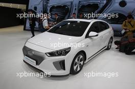 Hyundai Ioniq Electric 01-02.03.2016. Geneva International Motor Show, Geneva, Switzerland. www.xpbimages.com, EMail: requests@xpbimages.com - copy of publication required for printed pictures. Every used picture is fee-liable. © Copyright: Photo4 / XPB Images
