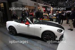 Abarth 124 Spider 01-02.03.2016. Geneva International Motor Show, Geneva, Switzerland. www.xpbimages.com, EMail: requests@xpbimages.com - copy of publication required for printed pictures. Every used picture is fee-liable. © Copyright: Photo4 / XPB Images