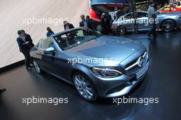 Mercedes C Class Cabrio 01-02.03.2016. Geneva International Motor Show, Geneva, Switzerland. www.xpbimages.com, EMail: requests@xpbimages.com - copy of publication required for printed pictures. Every used picture is fee-liable. © Copyright: Photo4 / XPB Images