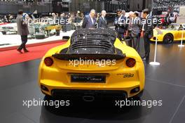 Lotus Evora Sport 410 01-02.03.2016. Geneva International Motor Show, Geneva, Switzerland. www.xpbimages.com, EMail: requests@xpbimages.com - copy of publication required for printed pictures. Every used picture is fee-liable. © Copyright: Photo4 / XPB Images