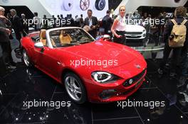 Fiat 124 Spider 01-02.03.2016. Geneva International Motor Show, Geneva, Switzerland. www.xpbimages.com, EMail: requests@xpbimages.com - copy of publication required for printed pictures. Every used picture is fee-liable. © Copyright: Photo4 / XPB Images