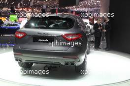 Maserati Levante 01-02.03.2016. Geneva International Motor Show, Geneva, Switzerland. www.xpbimages.com, EMail: requests@xpbimages.com - copy of publication required for printed pictures. Every used picture is fee-liable. © Copyright: Photo4 / XPB Images