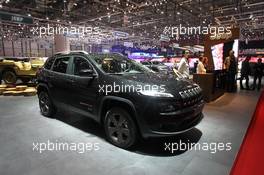 Jeep Cherokee 75th anniversary 01-02.03.2016. Geneva International Motor Show, Geneva, Switzerland. www.xpbimages.com, EMail: requests@xpbimages.com - copy of publication required for printed pictures. Every used picture is fee-liable. © Copyright: Photo4 / XPB Images