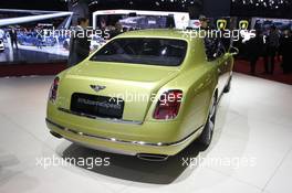 Bentley Mulsanne 01-02.03.2016. Geneva International Motor Show, Geneva, Switzerland. www.xpbimages.com, EMail: requests@xpbimages.com - copy of publication required for printed pictures. Every used picture is fee-liable. © Copyright: Photo4 / XPB Images