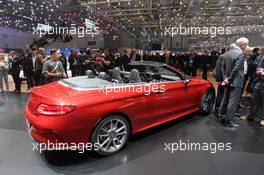 Mercedes C Cabrio 01-02.03.2016. Geneva International Motor Show, Geneva, Switzerland. www.xpbimages.com, EMail: requests@xpbimages.com - copy of publication required for printed pictures. Every used picture is fee-liable. © Copyright: Photo4 / XPB Images