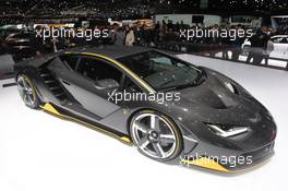 Lamborghini Centenario LP 77'-4 01-02.03.2016. Geneva International Motor Show, Geneva, Switzerland. www.xpbimages.com, EMail: requests@xpbimages.com - copy of publication required for printed pictures. Every used picture is fee-liable. © Copyright: Photo4 / XPB Images