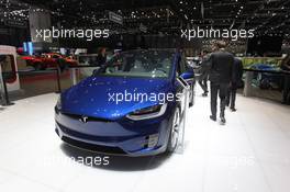 Tesla Model X 01-02.03.2016. Geneva International Motor Show, Geneva, Switzerland. www.xpbimages.com, EMail: requests@xpbimages.com - copy of publication required for printed pictures. Every used picture is fee-liable. © Copyright: Photo4 / XPB Images