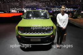 Jeep renegade 75th anniversary 01-02.03.2016. Geneva International Motor Show, Geneva, Switzerland. www.xpbimages.com, EMail: requests@xpbimages.com - copy of publication required for printed pictures. Every used picture is fee-liable. © Copyright: Photo4 / XPB Images