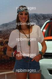 Stand Girls 01-02.03.2016. Geneva International Motor Show, Geneva, Switzerland. www.xpbimages.com, EMail: requests@xpbimages.com - copy of publication required for printed pictures. Every used picture is fee-liable. © Copyright: Photo4 / XPB Images