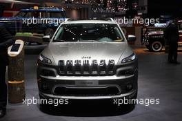 Jeep Cherokee Overland 01-02.03.2016. Geneva International Motor Show, Geneva, Switzerland. www.xpbimages.com, EMail: requests@xpbimages.com - copy of publication required for printed pictures. Every used picture is fee-liable. © Copyright: Photo4 / XPB Images