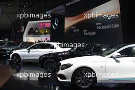 Mercedes stand 01-02.03.2016. Geneva International Motor Show, Geneva, Switzerland. www.xpbimages.com, EMail: requests@xpbimages.com - copy of publication required for printed pictures. Every used picture is fee-liable. © Copyright: Photo4 / XPB Images