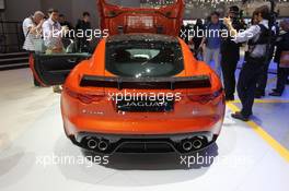 Jaguar F-type SVR 01-02.03.2016. Geneva International Motor Show, Geneva, Switzerland. www.xpbimages.com, EMail: requests@xpbimages.com - copy of publication required for printed pictures. Every used picture is fee-liable. © Copyright: Photo4 / XPB Images