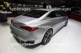 Infiniti Q60 01-02.03.2016. Geneva International Motor Show, Geneva, Switzerland. www.xpbimages.com, EMail: requests@xpbimages.com - copy of publication required for printed pictures. Every used picture is fee-liable. © Copyright: Photo4 / XPB Images