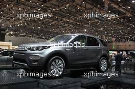 Land-Rover Discovery Sport 01-02.03.2016. Geneva International Motor Show, Geneva, Switzerland. www.xpbimages.com, EMail: requests@xpbimages.com - copy of publication required for printed pictures. Every used picture is fee-liable. © Copyright: Photo4 / XPB Images