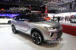 SsangYong Siv2 01-02.03.2016. Geneva International Motor Show, Geneva, Switzerland. www.xpbimages.com, EMail: requests@xpbimages.com - copy of publication required for printed pictures. Every used picture is fee-liable. © Copyright: Photo4 / XPB Images