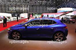 Renault Megane GT 01-02.03.2016. Geneva International Motor Show, Geneva, Switzerland. www.xpbimages.com, EMail: requests@xpbimages.com - copy of publication required for printed pictures. Every used picture is fee-liable. © Copyright: Photo4 / XPB Images