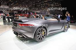 Jaguar F-type SVR 01-02.03.2016. Geneva International Motor Show, Geneva, Switzerland. www.xpbimages.com, EMail: requests@xpbimages.com - copy of publication required for printed pictures. Every used picture is fee-liable. © Copyright: Photo4 / XPB Images