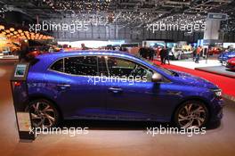 Renault Megane GT 01-02.03.2016. Geneva International Motor Show, Geneva, Switzerland. www.xpbimages.com, EMail: requests@xpbimages.com - copy of publication required for printed pictures. Every used picture is fee-liable. © Copyright: Photo4 / XPB Images