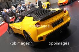 Lotus Evora Sport 410 01-02.03.2016. Geneva International Motor Show, Geneva, Switzerland. www.xpbimages.com, EMail: requests@xpbimages.com - copy of publication required for printed pictures. Every used picture is fee-liable. © Copyright: Photo4 / XPB Images
