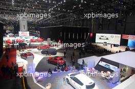 Panoramic View of the Motorshow 01-02.03.2016. Geneva International Motor Show, Geneva, Switzerland. www.xpbimages.com, EMail: requests@xpbimages.com - copy of publication required for printed pictures. Every used picture is fee-liable. © Copyright: Photo4 / XPB Images