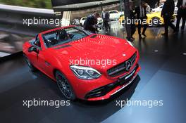 Mercedes SLC 01-02.03.2016. Geneva International Motor Show, Geneva, Switzerland. www.xpbimages.com, EMail: requests@xpbimages.com - copy of publication required for printed pictures. Every used picture is fee-liable. © Copyright: Photo4 / XPB Images