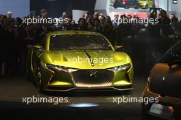 DS E-Tense 01-02.03.2016. Geneva International Motor Show, Geneva, Switzerland. www.xpbimages.com, EMail: requests@xpbimages.com - copy of publication required for printed pictures. Every used picture is fee-liable. © Copyright: Photo4 / XPB Images