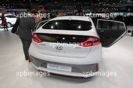 Hyundai Ioniq Electric 01-02.03.2016. Geneva International Motor Show, Geneva, Switzerland. www.xpbimages.com, EMail: requests@xpbimages.com - copy of publication required for printed pictures. Every used picture is fee-liable. © Copyright: Photo4 / XPB Images