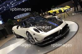 Pagani Huayra BC 01-02.03.2016. Geneva International Motor Show, Geneva, Switzerland. www.xpbimages.com, EMail: requests@xpbimages.com - copy of publication required for printed pictures. Every used picture is fee-liable. © Copyright: Photo4 / XPB Images