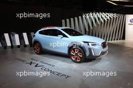 Subaru XV Concpet 01-02.03.2016. Geneva International Motor Show, Geneva, Switzerland. www.xpbimages.com, EMail: requests@xpbimages.com - copy of publication required for printed pictures. Every used picture is fee-liable. © Copyright: Photo4 / XPB Images
