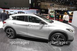 Infiniti Qx30 01-02.03.2016. Geneva International Motor Show, Geneva, Switzerland. www.xpbimages.com, EMail: requests@xpbimages.com - copy of publication required for printed pictures. Every used picture is fee-liable. © Copyright: Photo4 / XPB Images