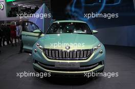 Skoda Vision-S concpet 01-02.03.2016. Geneva International Motor Show, Geneva, Switzerland. www.xpbimages.com, EMail: requests@xpbimages.com - copy of publication required for printed pictures. Every used picture is fee-liable. © Copyright: Photo4 / XPB Images
