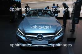 Mercedes C Class Cabrio 01-02.03.2016. Geneva International Motor Show, Geneva, Switzerland. www.xpbimages.com, EMail: requests@xpbimages.com - copy of publication required for printed pictures. Every used picture is fee-liable. © Copyright: Photo4 / XPB Images