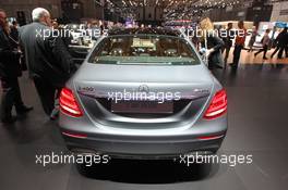 Mercedes E-Class 01-02.03.2016. Geneva International Motor Show, Geneva, Switzerland. www.xpbimages.com, EMail: requests@xpbimages.com - copy of publication required for printed pictures. Every used picture is fee-liable. © Copyright: Photo4 / XPB Images