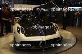 Pagani Huayra 01-02.03.2016. Geneva International Motor Show, Geneva, Switzerland. www.xpbimages.com, EMail: requests@xpbimages.com - copy of publication required for printed pictures. Every used picture is fee-liable. © Copyright: Photo4 / XPB Images