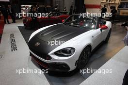 Abarth 124 Spider 01-02.03.2016. Geneva International Motor Show, Geneva, Switzerland. www.xpbimages.com, EMail: requests@xpbimages.com - copy of publication required for printed pictures. Every used picture is fee-liable. © Copyright: Photo4 / XPB Images