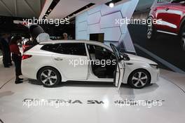 Kia Optima Sw 01-02.03.2016. Geneva International Motor Show, Geneva, Switzerland. www.xpbimages.com, EMail: requests@xpbimages.com - copy of publication required for printed pictures. Every used picture is fee-liable. © Copyright: Photo4 / XPB Images