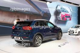 Kia Niro 01-02.03.2016. Geneva International Motor Show, Geneva, Switzerland. www.xpbimages.com, EMail: requests@xpbimages.com - copy of publication required for printed pictures. Every used picture is fee-liable. © Copyright: Photo4 / XPB Images